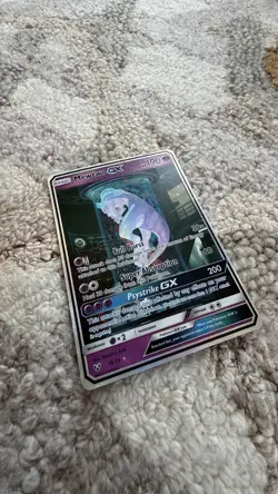 Pokemon Mewtwo GX Shining Legends Card 78/73 Full Art Shiny Holo Secret Rare NM - Image 4