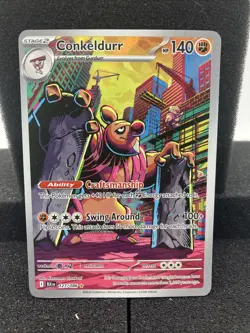 Conkeldurr IR 127/086 SV: Black Bolt Pokemon Card English NM - Image 1