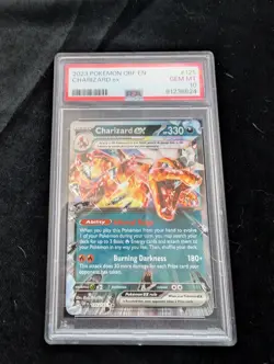 CHARIZARD EX 2023 Pokemon #125/197 PSA 10 GEM-MINT Obsidian Flames Graded! - Image 1