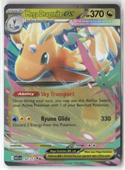 Pokemon Mega Dragonite ex 152/217 Holofoil ME: Ascended Heroes Double Rare - Image 1