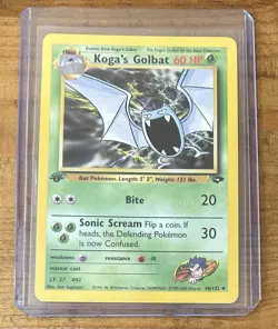 Pokemon TCG Koga’s Golbat #46/132 Non Holo 1st Edition Vintage 1999-2000 - Image 1