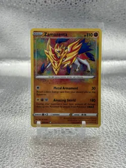 Pokemon TCG Zamazenta Vivid Voltage 102/185 Holo Amazing Rare - Image 1
