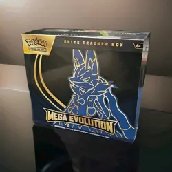 Pokemon TCG Mega Evolution Elite Trainer Box Lucario Factory Sealed - Image 1