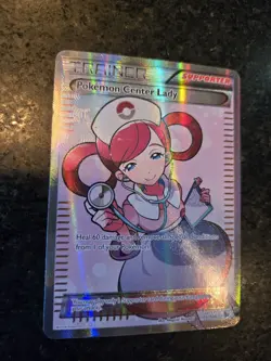 Pokemon Center Lady 105/106 Flashfire Ultra Rare Full Art Holo Trainer-Supporter - Image 1