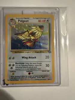 Pokemon Pidgeot 08/64 Jungle Holo Rare Unlimited 80 HP English 1999 - Image 1