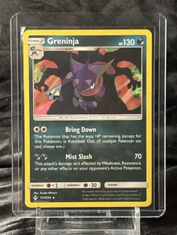 Greninja 117/214 NM Rare Reverse Holo Unbroken Bonds 2019 Pokemon TCG - Image 1