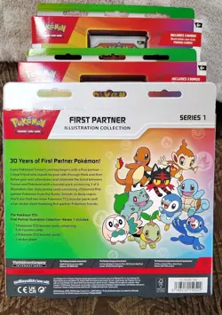 Pokemon TCG First Partner Illustration Collection Series 1 New Lot Of 3 - Image 2