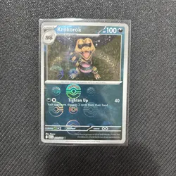 Pokemon TCG S&V Black Bolt - Krokorok 058/086 Pokeball Reverse Holo Foil - Image 1