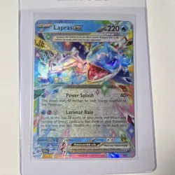Pokemon TCG Lapras ex 032/142 Sv07: Stellar Crown Holo Tera Double Rare - Image 1