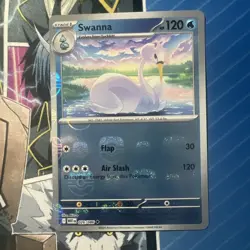 Pokemon Swanna Master Ball Pattern 026/086 White Flare SV - Image 1