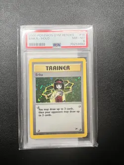 2000 POKEMON GYM HEROES #16 ERIKA-HOLO PSA 8 - Image 1