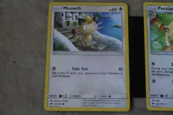 Pokemon TCG Burning Shadows MEOWTH 101/147 + PERSIAN 102/147 - Image 2