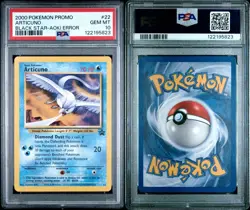 2000 Pokemon Promo Black Star #22 Articuno Toshinao Aoki Error GEM MINT PSA 10 - Image 3