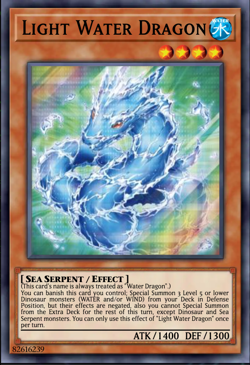 Yugioh! 3x Light Water Dragon Maze of the Muertos PREORDER - Image 1