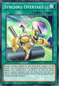 Yugioh! 3x Synchro Overtake Phantom Revenge RARE PHRE-EN045 PREORDER - Image 1