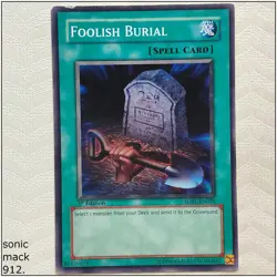 Foolish Burial - SDRL-EN020 - Common 1st Edition Yugioh - Image 1