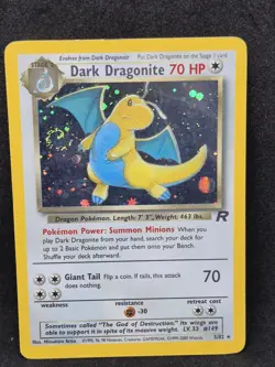 Pokemon TCG Dark Dragonite Holo Rare Card 5/82 Team Rocket Vintage WOTC LP/NM - Image 3
