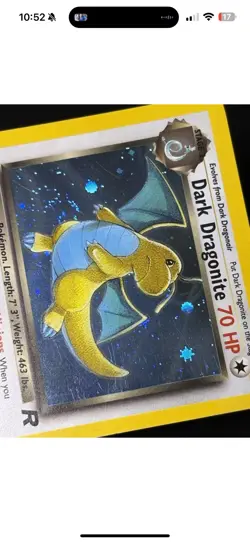 Pokemon TCG Dark Dragonite Holo Rare – Team Rocket 5/82 – WOTC SWIRL💫 - Image 3