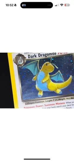 Pokemon TCG Dark Dragonite Holo Rare – Team Rocket 5/82 – WOTC SWIRL💫 - Image 5