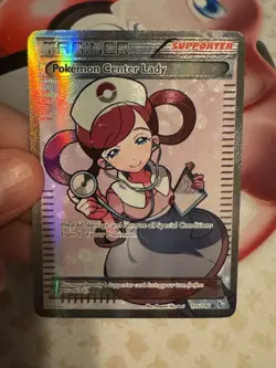 Pokemon Center Lady (105 Full Art) 105/106 Flashfire Holo (NM-/LP+) - Image 1