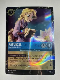Disney Lorcana Festival Of The Arts 2026 Rapunzel Appreciate Artist Epcot Promo - Image 1