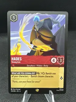 Hades - Strong Arm 125/204 Legendary - Disney Lorcana Azurite Sea MINT - Image 1