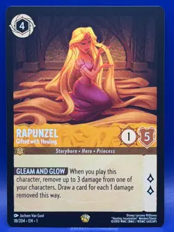 Disney Lorcana Rapunzel Gifted with Healing 18/204 Legendary The First Chapter - Image 3