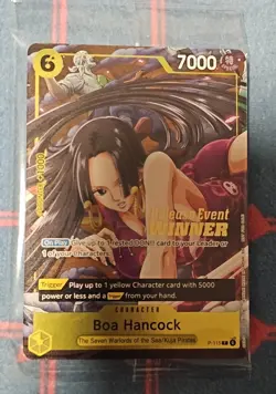 One Piece Boa Hancock Release Event Winner P-115 Sealed Holo Stamp NM - Image 1