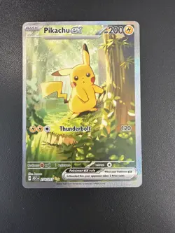 Pikachu EX 276/217 Mega Evolutions: Ascended Heroes Special Illustration Rare - Image 1
