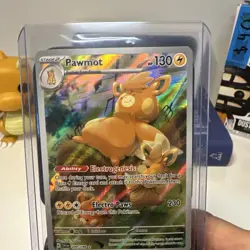 Pokemon Pawmot TCG Scarlet & Violet Base Set Holo Illustration Rare Card 209/198 - Image 1