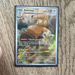 Pokemon Pawmot TCG Scarlet Violet Base Set Holo Card 209/198 Illustration Rare - Image 1
