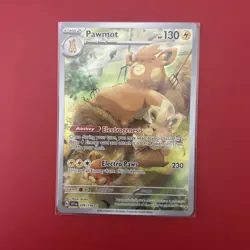Pokemon Pawmot TCG Scarlet Violet Base Set Holo Card 209/198 Illustration Rare - Image 1