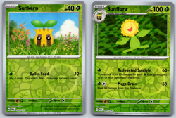 Sunkern/Sunflora - Reverse Holo - Twilight Masquerade TWM Pokemon Card - Image 1