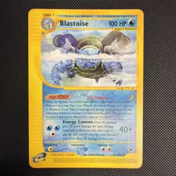 Blastoise - 37/165 - Expedition Base Set - Non Holo Rare - Pokemon Card LP - Image 1