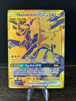 Pokemon TCG Pikachu Zekrom GX Sun & Moon SM248 Holo Promo Card NM Condition - Image 1