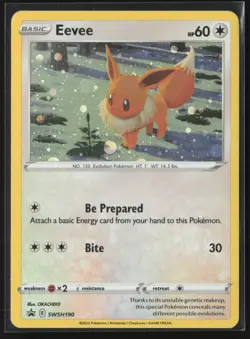 Eevee - Promo SWSH: Sword & Shield Promo Cards SWSH190 NM Pokemon Card Holo - Image 1
