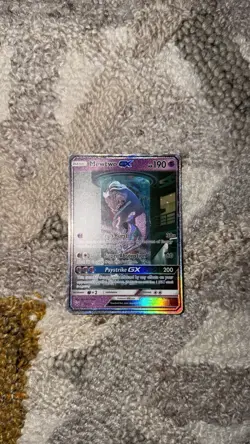 Pokemon Mewtwo GX Shining Legends Card 78/73 Full Art Shiny Holo Secret Rare NM - Image 2