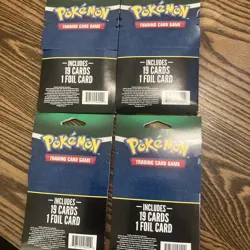 Pokemon TCG Umbreon VMAX Exclusive Mystery Card Pack Lot 4 Packs of 20 Cards - Image 2