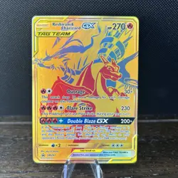 Pokemon TCG Reshiram & Charizard GX SM247 Sun & Moon Promo Card - Image 1