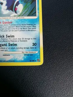 Pokemon Card Lumineon 4/100 D&P Stormfront Holo Rare - Image 5