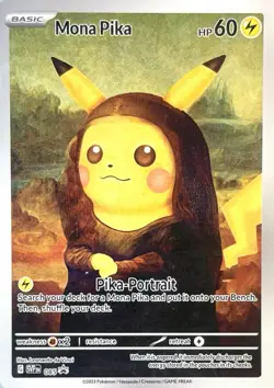 Pokemon Pikachu Mona Pika Card x Van Gogh Beautiful Moon ACG Art Card READ DESC - Image 3