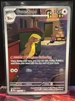 Pokemon TCG Gumshoos 153/132 Mega Evolution Illustration Rare Card - Image 1