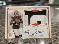 2025 National Treasures Shedeur Sanders Rookie RC Patch AUTO #d/10 SSP Browns - Image 4