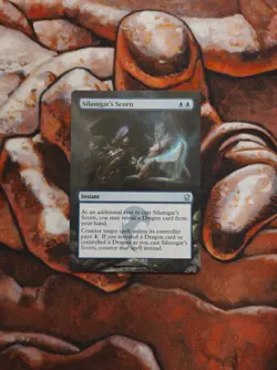 Magic the Gathering Silumgar's Scorn Hand Painted Unique Custom MTG Alter - Image 1