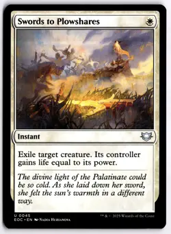 Swords to Plowshares NM EOC Commander: Edge of Eternities MTG - Image 1