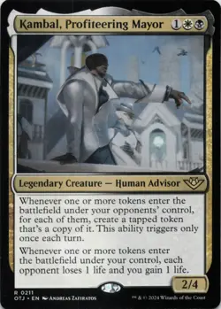 MTG Kambal, Profiteering Mayor Normal NM Outlaws of Thunder Junction OTJ Magic - Image 1