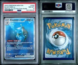 2023 Pokemon Mew EN-151 200 Blastoise EX Special Illustration Rare PSA 8 - Image 3