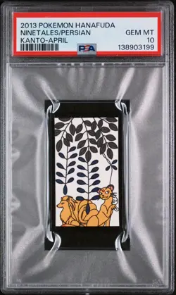 Pokemon Ninetales Persian Hanafuda Kanto Rare 2013 PSA 10 GEM MINT - Image 1