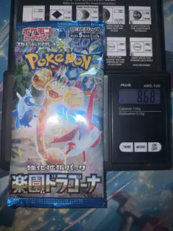 Heavy 8.68g Pokemon Sealed Dragona Paradise Japanese Booster Pack - Image 1