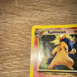 Pokemon Neo Genesis TCG Unlimited Holo Rare Typhlosion Card 17/111 - Image 2